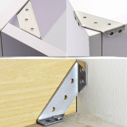 Stainless Steel Corner Bracket for Enhanced Furniture Stability