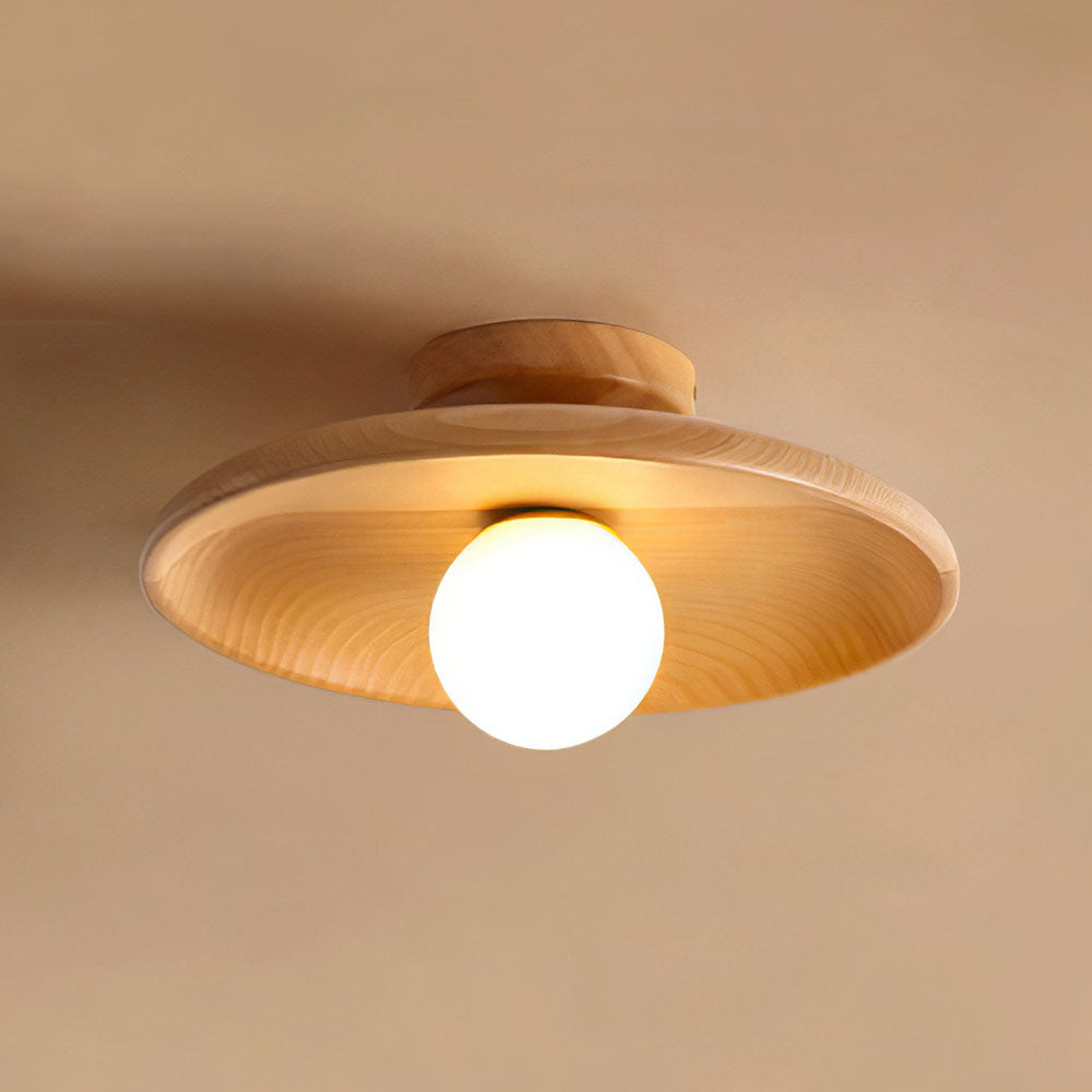 Nordic Style Round Ceiling Lamp - Minimalist Fixture for Hallway & Living Room