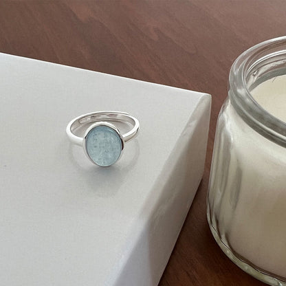 Ocean Breeze Silver Gemstone Ring