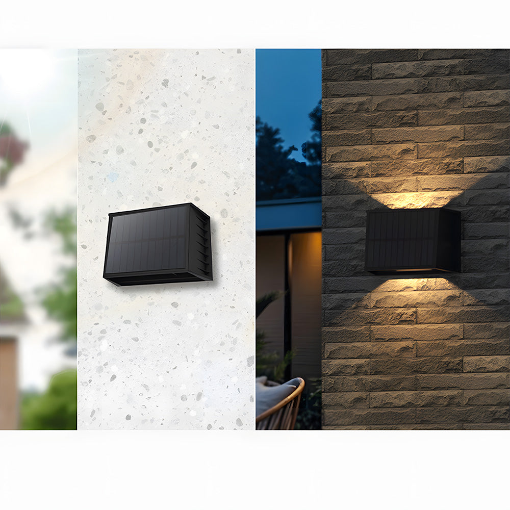 Waterproof Solar LED Wall Lights for Outdoor Use - IP65 Rated