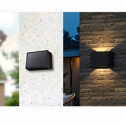 Waterproof Solar LED Wall Lights for Outdoor Use - IP65 Rated