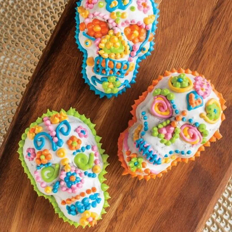 Spooky Skull Cake Pan - Aluminum Mold for Halloween Treats