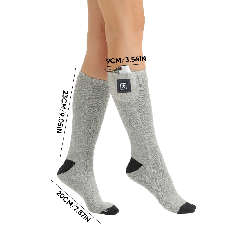 Rechargeable Heated Socks with Adjustable Temperature – Up to 8 Hours Warmth