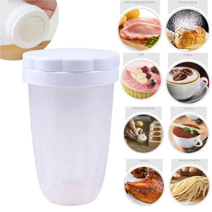 Powder Sugar Shaker with Lid | Perfect for Cocoa & Flour