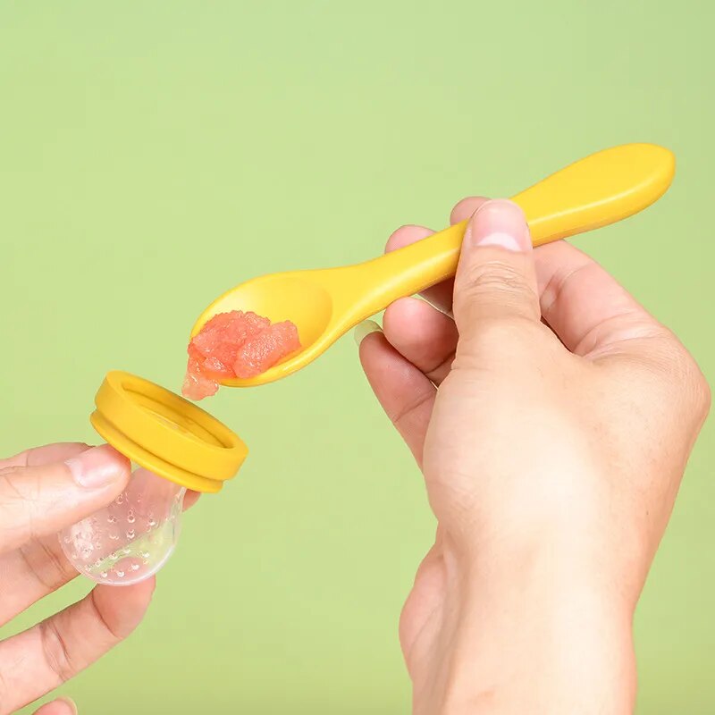 Smart Baby Food Feeder with Teething Ring - BPA Free