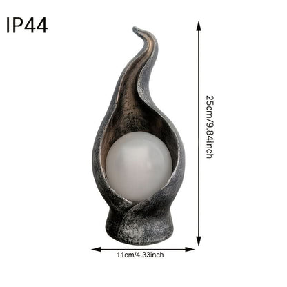 Solar Garden Lamp with Flame Design