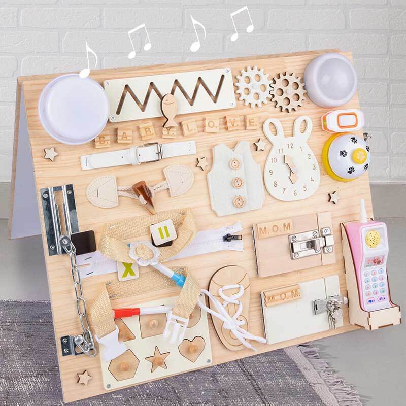 Engaging Wooden Learning Activity Board for Kids