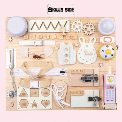 Engaging Wooden Learning Activity Board for Kids