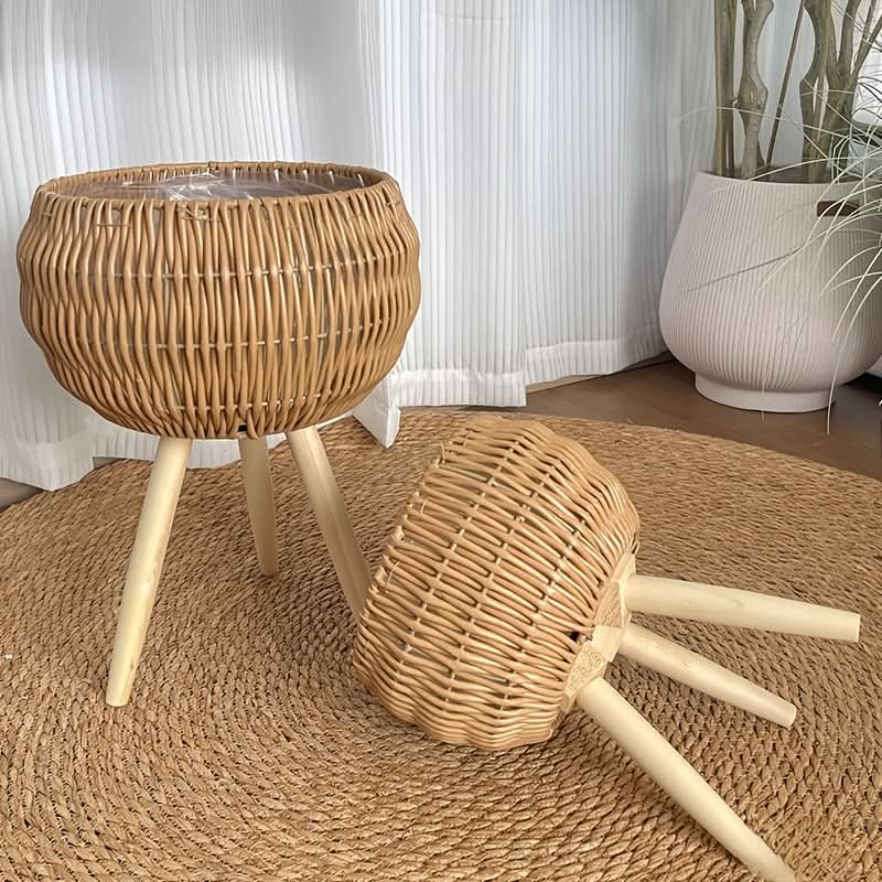 Indoor Boho Planter Basket Set for Stylish Greenery Decor