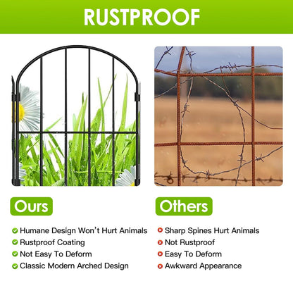 Stylish Fence for Immediate Protection of Plants and Pets