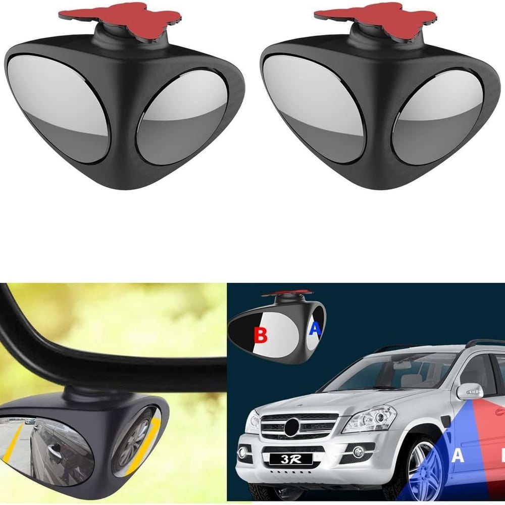 Dual-Perspective Blind Spot Mirrors (Set of 2) | Enhanced Vision for Safer Driving