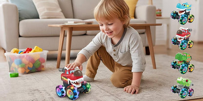 Shark Glide LED Toy Car | 360° Spins & Dazzling Lights | Durable Fun for Kids