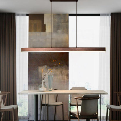 Sleek Adjustable LED Pendant Light - Minimalist Linear Ceiling Fixture