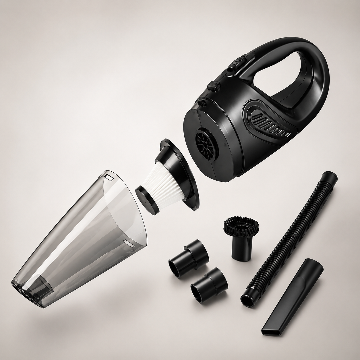 Compact Car Vacuum Cleaner 12V – High Suction Power