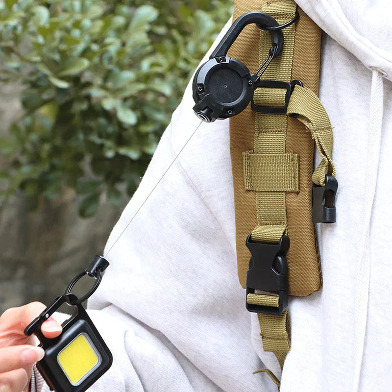 Outdoor Wire Rope Key Holder with Automatic Retractable Function