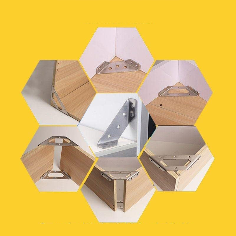 Stainless Steel Corner Bracket for Enhanced Furniture Stability