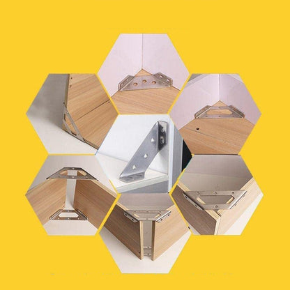 Stainless Steel Corner Bracket for Enhanced Furniture Stability