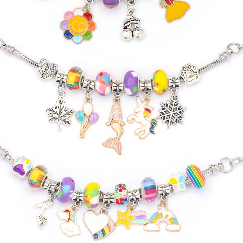Creative Gemstone Bracelet Kit for Young Artists
