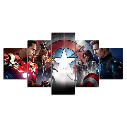 Epic Canvas Art Set - Five-Piece Wall Decor for All Spaces