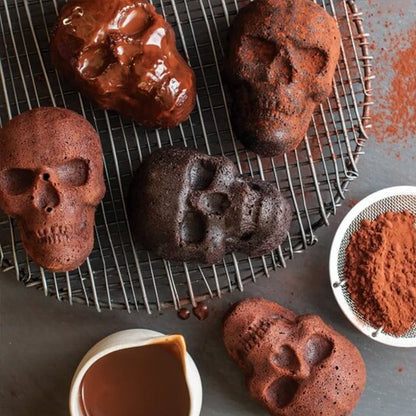 Spooky Skull Cake Pan - Aluminum Mold for Halloween Treats
