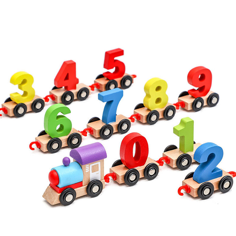 Magnetic Number Train Puzzle Toy Set for Learning Fun