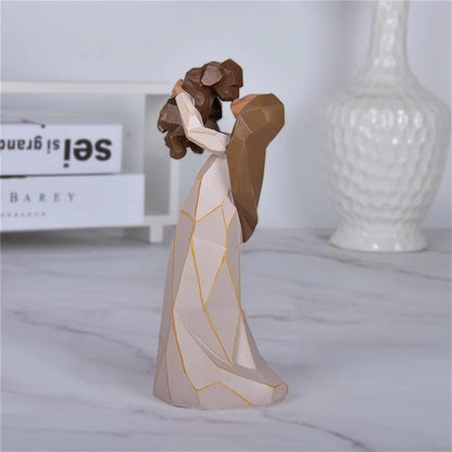 Friendship Dog Sculpture - Angel Figurine Memorial