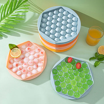 Creative Sphere Ice Cube Tray | 37-Cavity, Leak-Proof & Food Safe