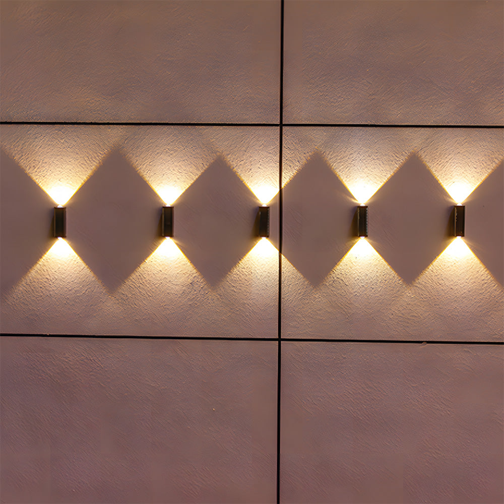 Modern Solar Wall Lights for Outdoor Use - Up and Down Design