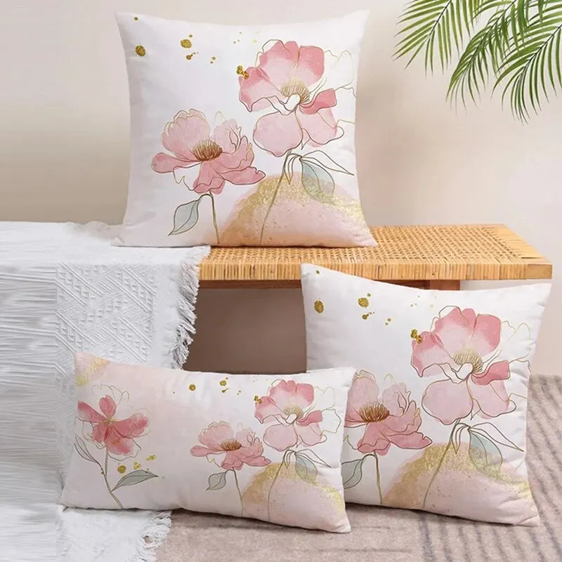 Floral Print Cushion Cover – Boho Chic & Contemporary Elegance – 45x45 cm