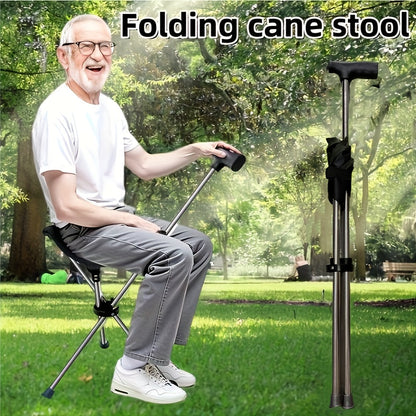 Walking Cane with Foldable Seat – 2-in-1 Design