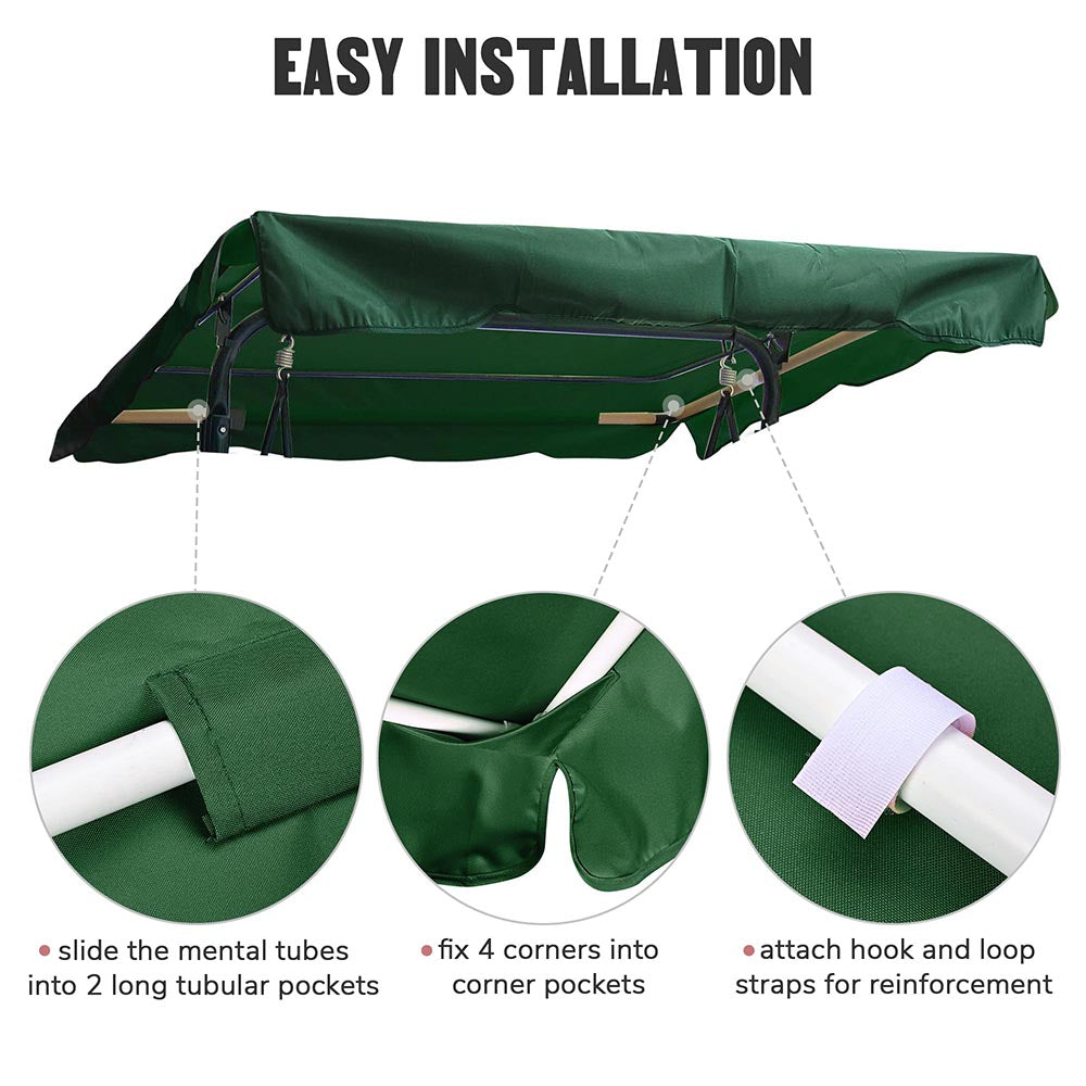 Versatile Outdoor Swing Canopy Replacement – Custom Colors & Sizes