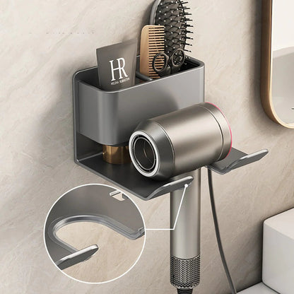 Stylish Wall-Mounted Organizer for Hair Care Essentials