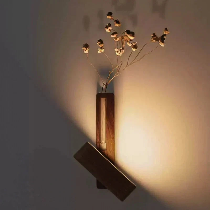 Wall Lights with Decorative Vase and Rotatable Design
