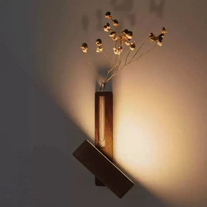 Illuminating Wall Light with Integrated Floral Display
