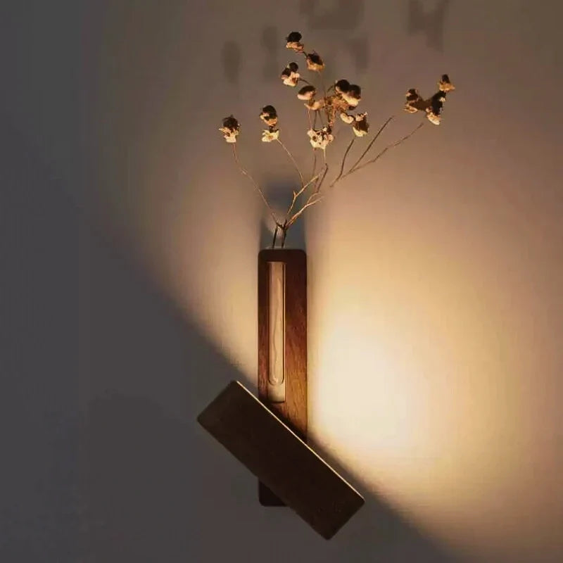 Adjustable Wall Lamp with Integrated Plant Holder