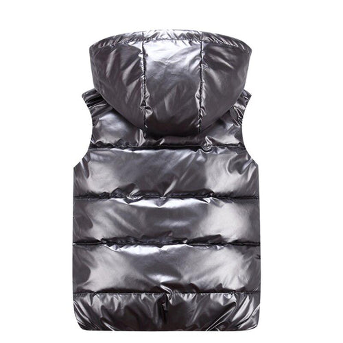 Stylish Unisex Padded Vest with Hood