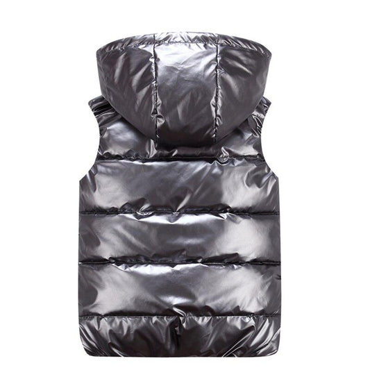 Stylish Unisex Padded Vest with Hood