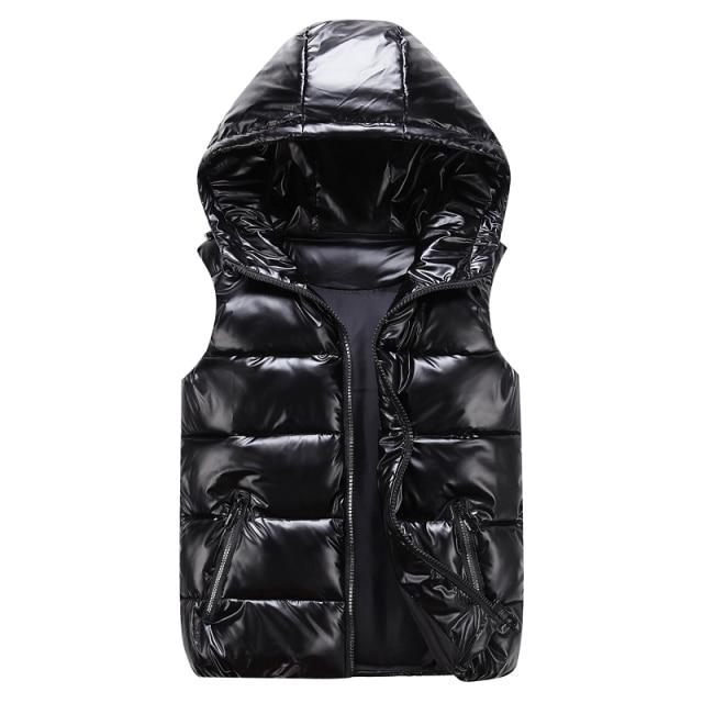 Stylish Unisex Padded Vest with Hood