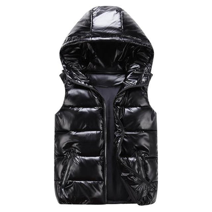 Stylish Unisex Padded Vest with Hood