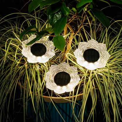 Solar-Powered Garden Glow Light - Effortless Outdoor Illumination