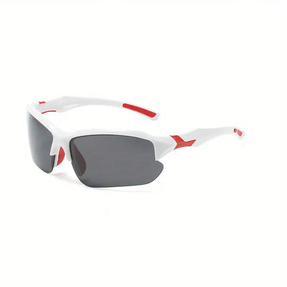 Lightweight Polycarbonate Sports Sunglasses with UV400 Protection - Non-Slip Temples for Cycling, Running, Fishing