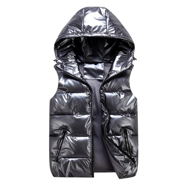 Stylish Unisex Padded Vest with Hood