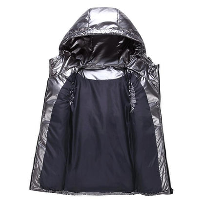 Stylish Unisex Padded Vest with Hood