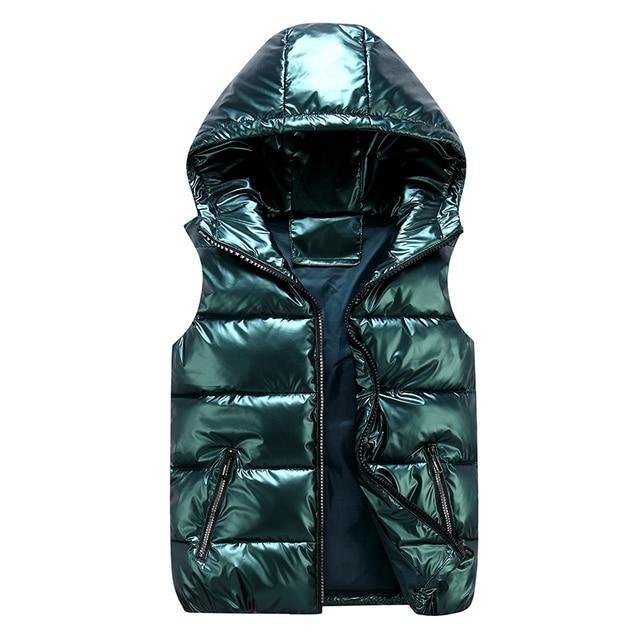Stylish Unisex Padded Vest with Hood