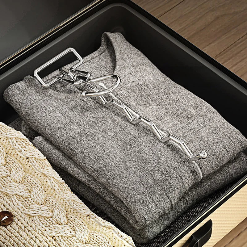 Collapsible Stainless Steel Clothes Hanger - Versatile Travel and Hotel Dryer