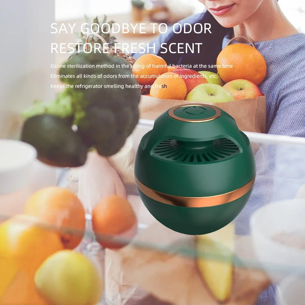 USB Mini Air Purifier for Refrigerators | Ozone Odor Eliminator & Sterilizer | Suitable for Fridge & Cabinet
