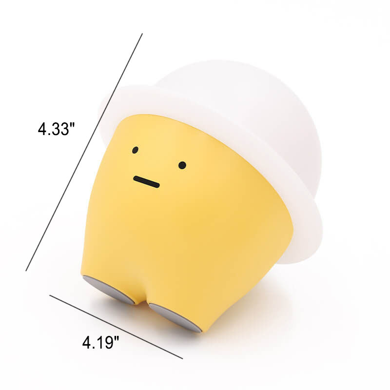 Cute Emoji LED Night Light – Artistic Silicone Bedside Lamp