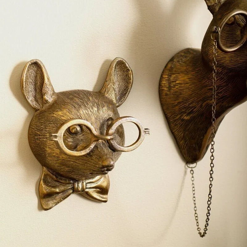 Resin Pendant with Animal Head Design