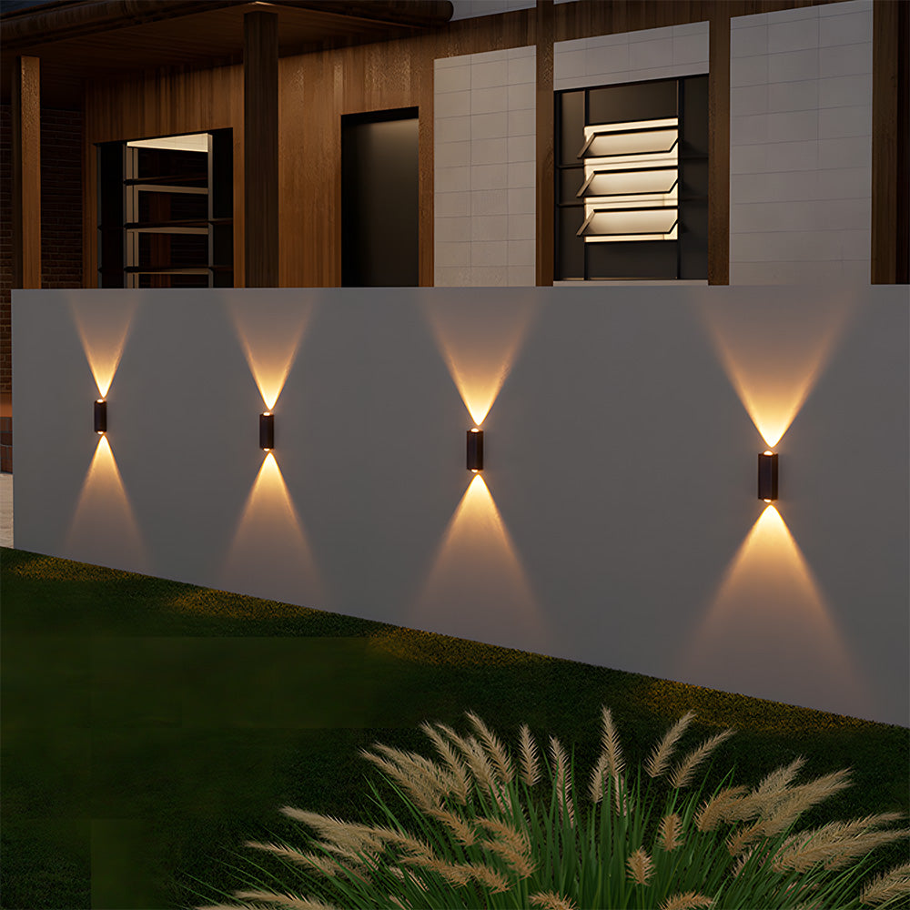 Modern Solar Wall Lights for Outdoor Use - Up and Down Design