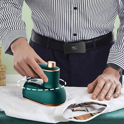 Portable 2-in-1 Steamer for Dry and Steam Ironing | 30s Heat-Up, 50ml Tank | Precision Tip for Collars & Cuffs